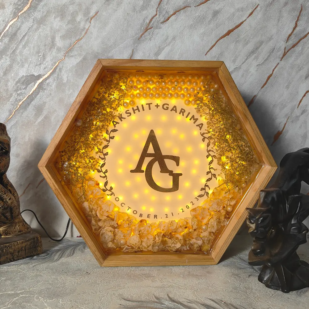 hexagonal-LED-light-varmala-preservation