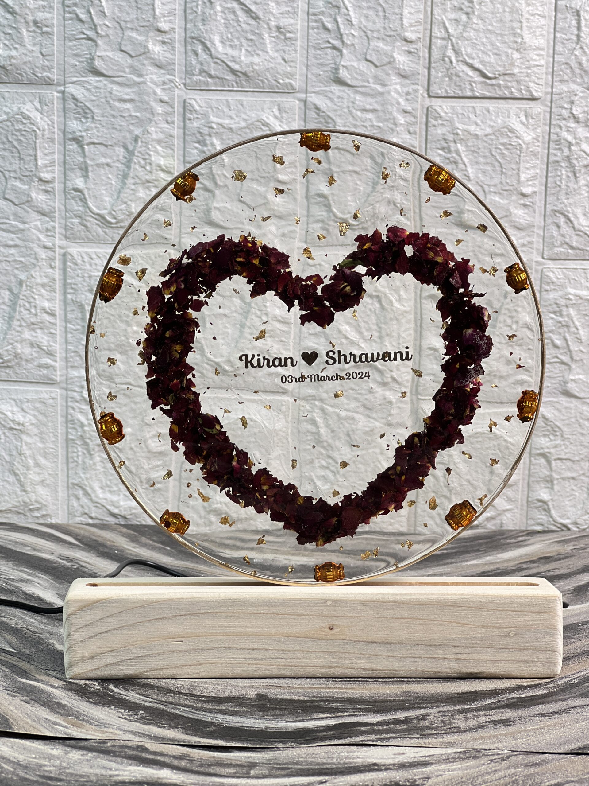 Wedding Garland Preservation Deep Casting LED Frame