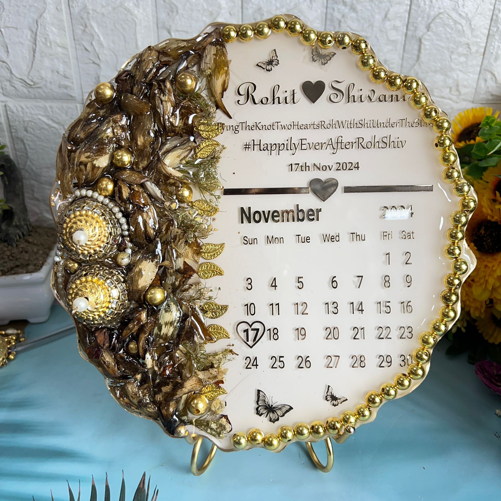 wedding varmala preservation with calendar