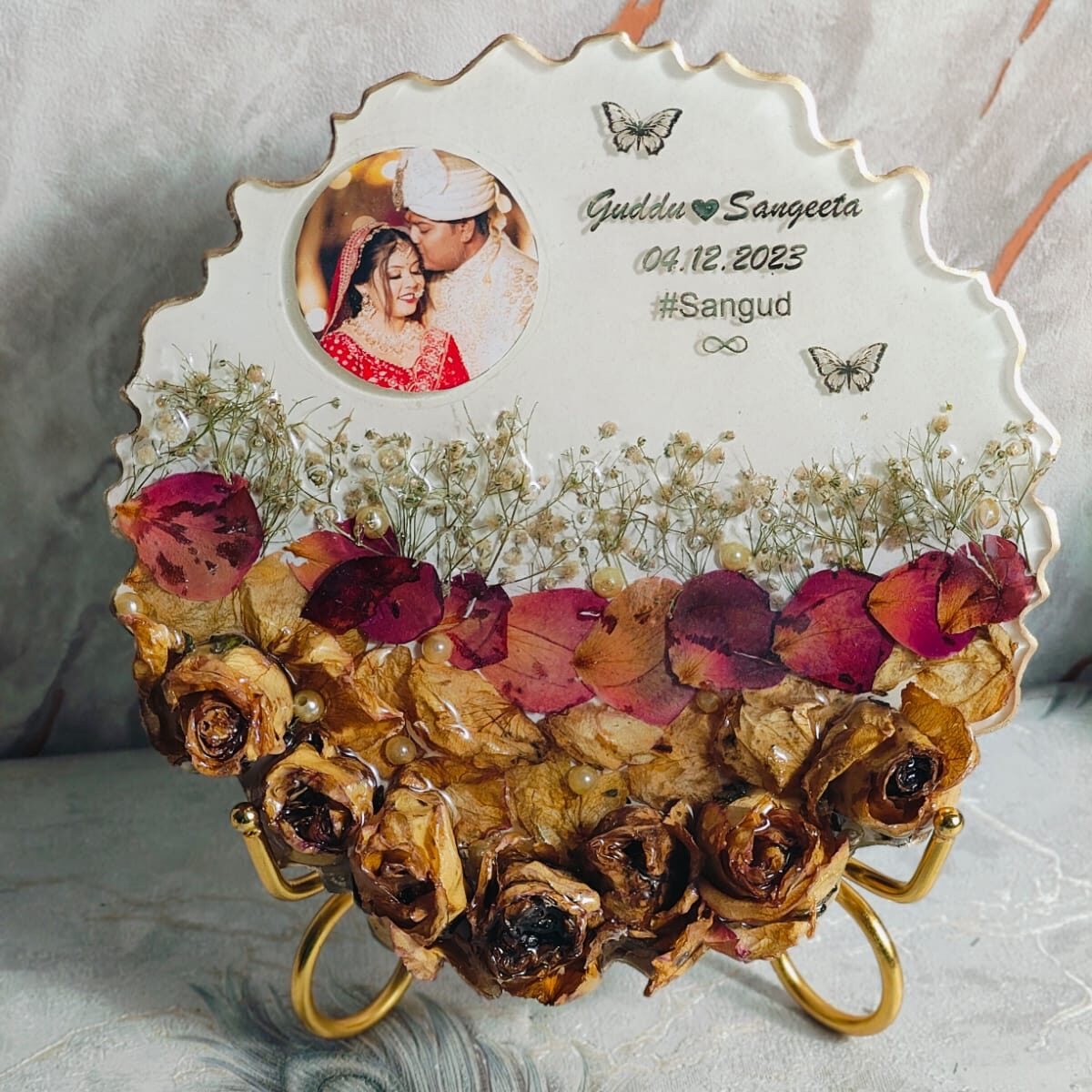 Resin Wedding Keepsake Frame
