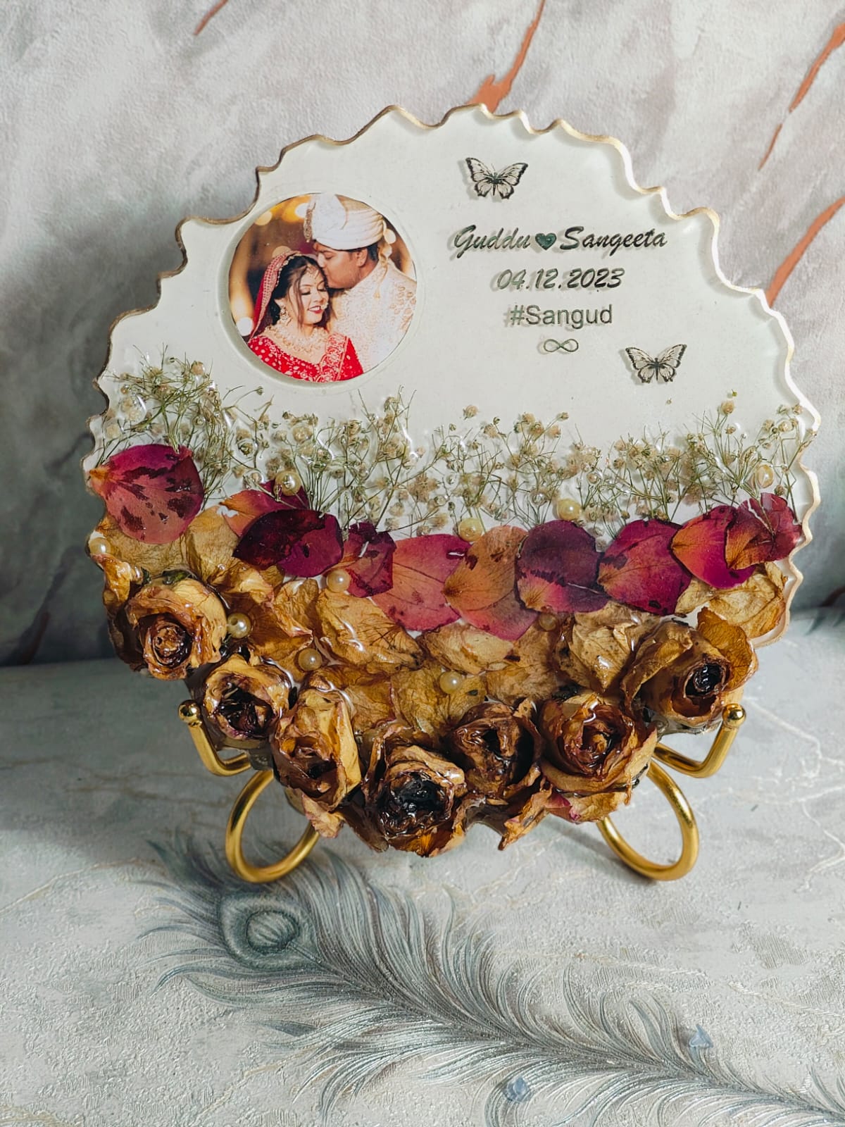 Resin Wedding Keepsake Frame