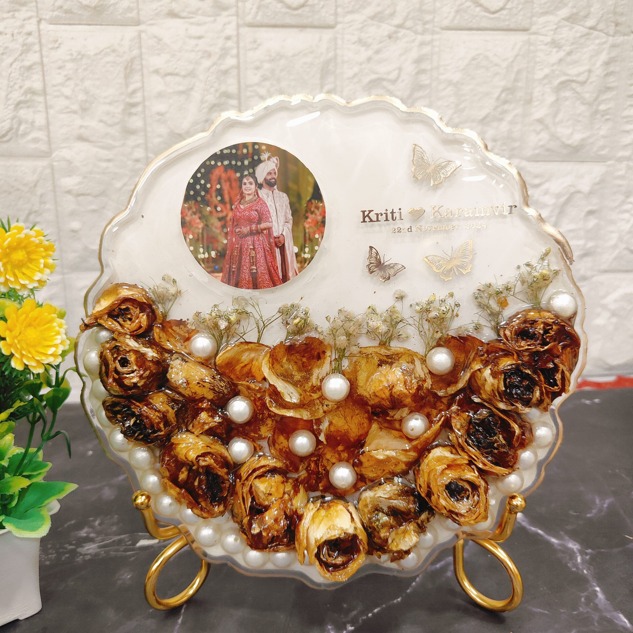 flower preservation resin frame