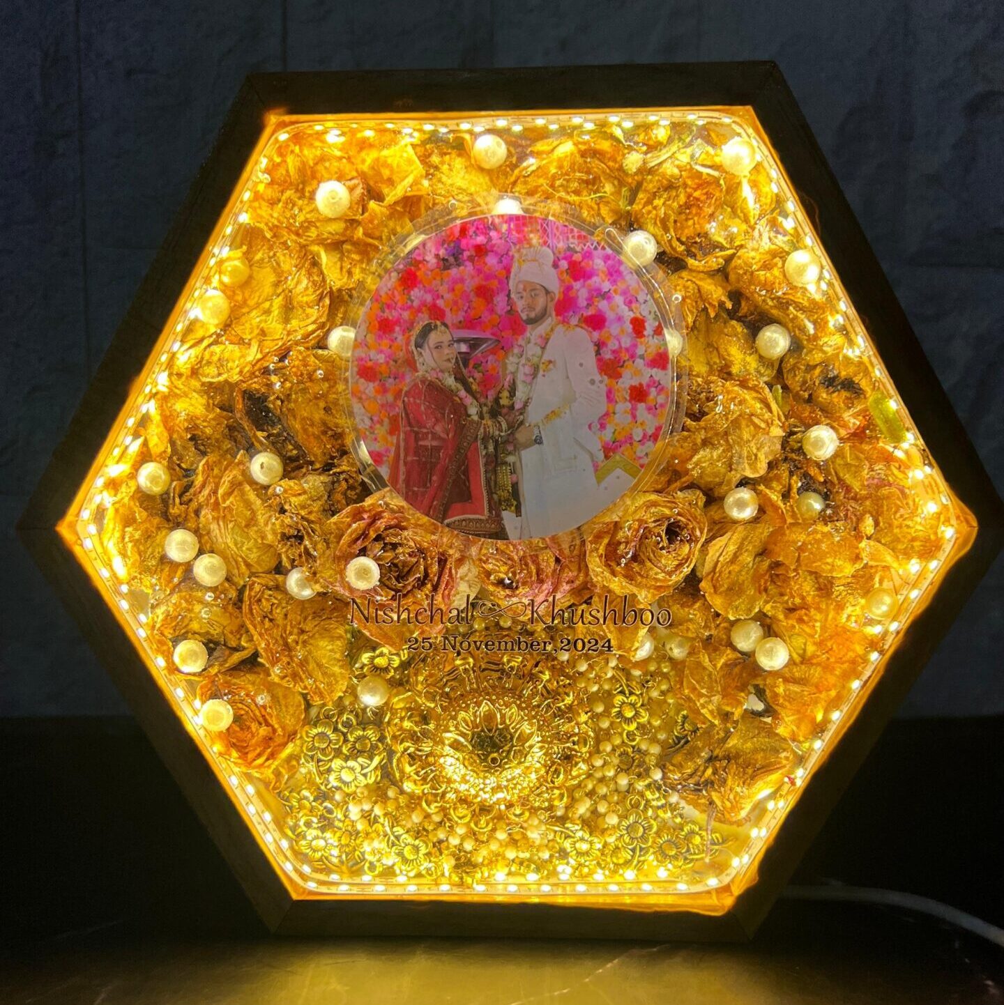 LED varmala presrevation frame