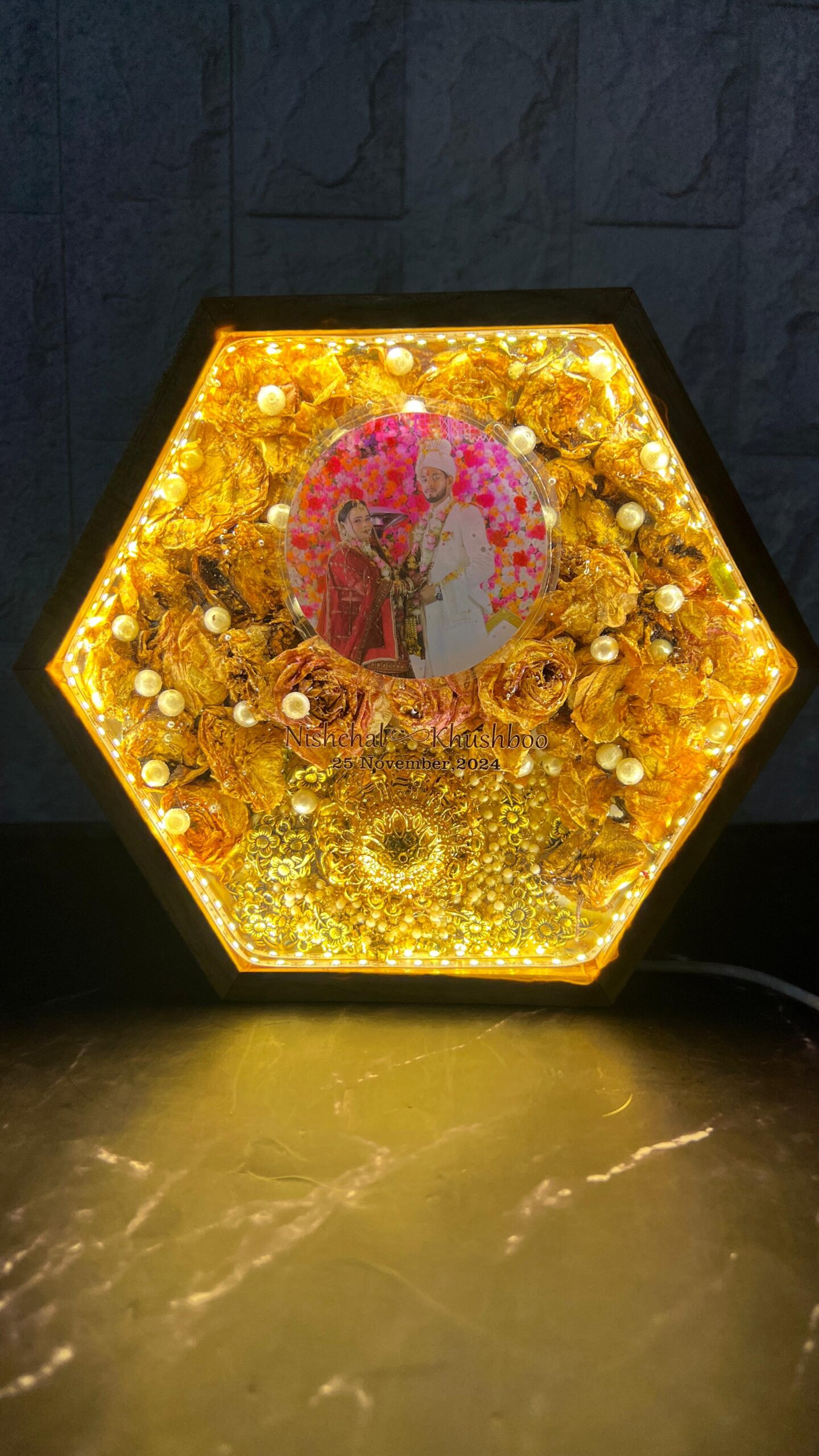 LED varmala presrevation frame