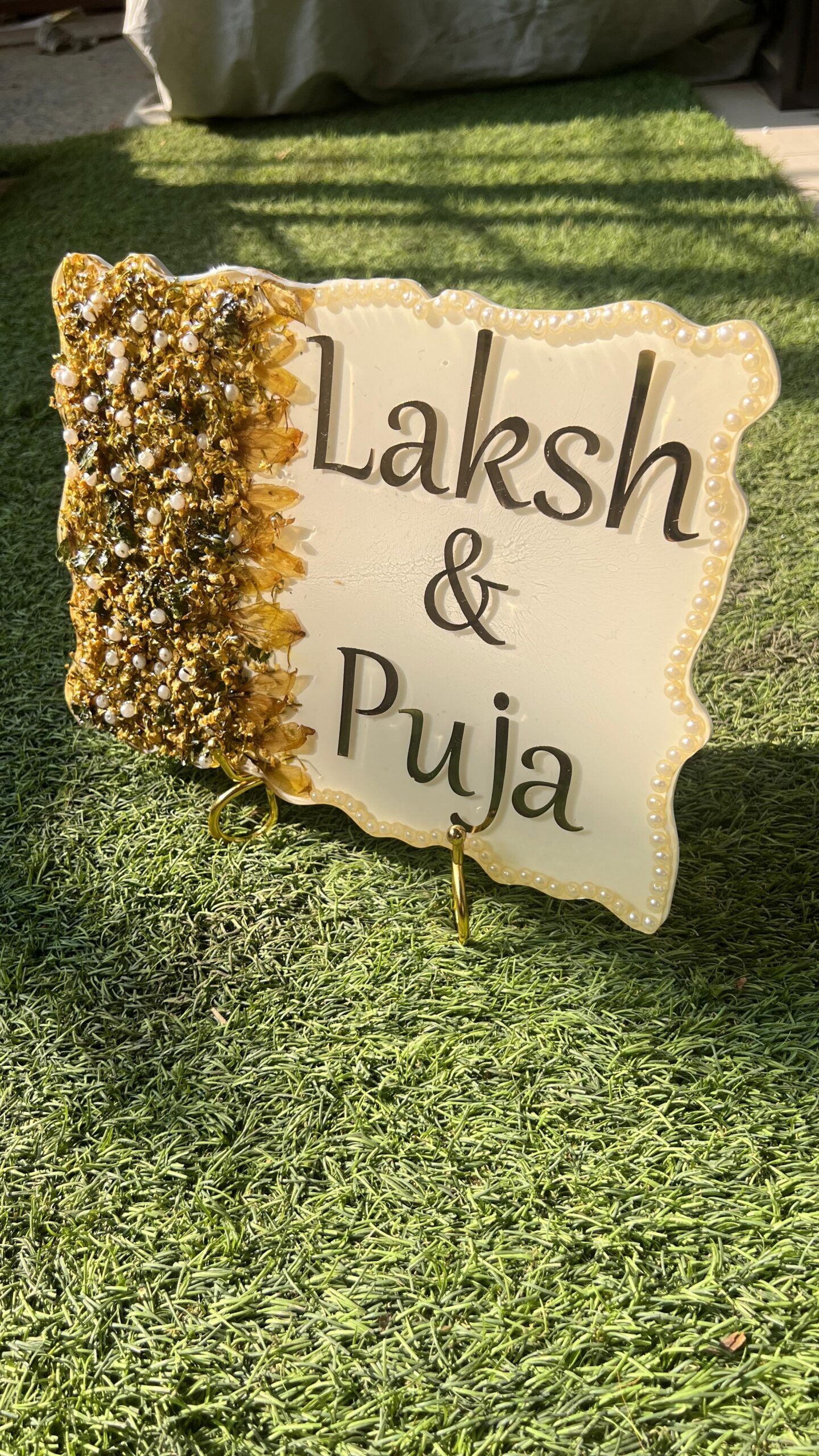 preserved wedding flowers in resin