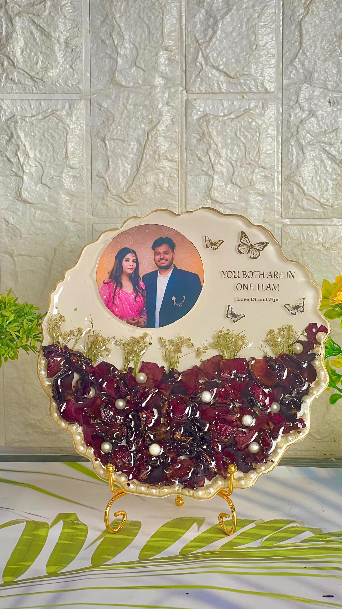 wedding garland preservation frame