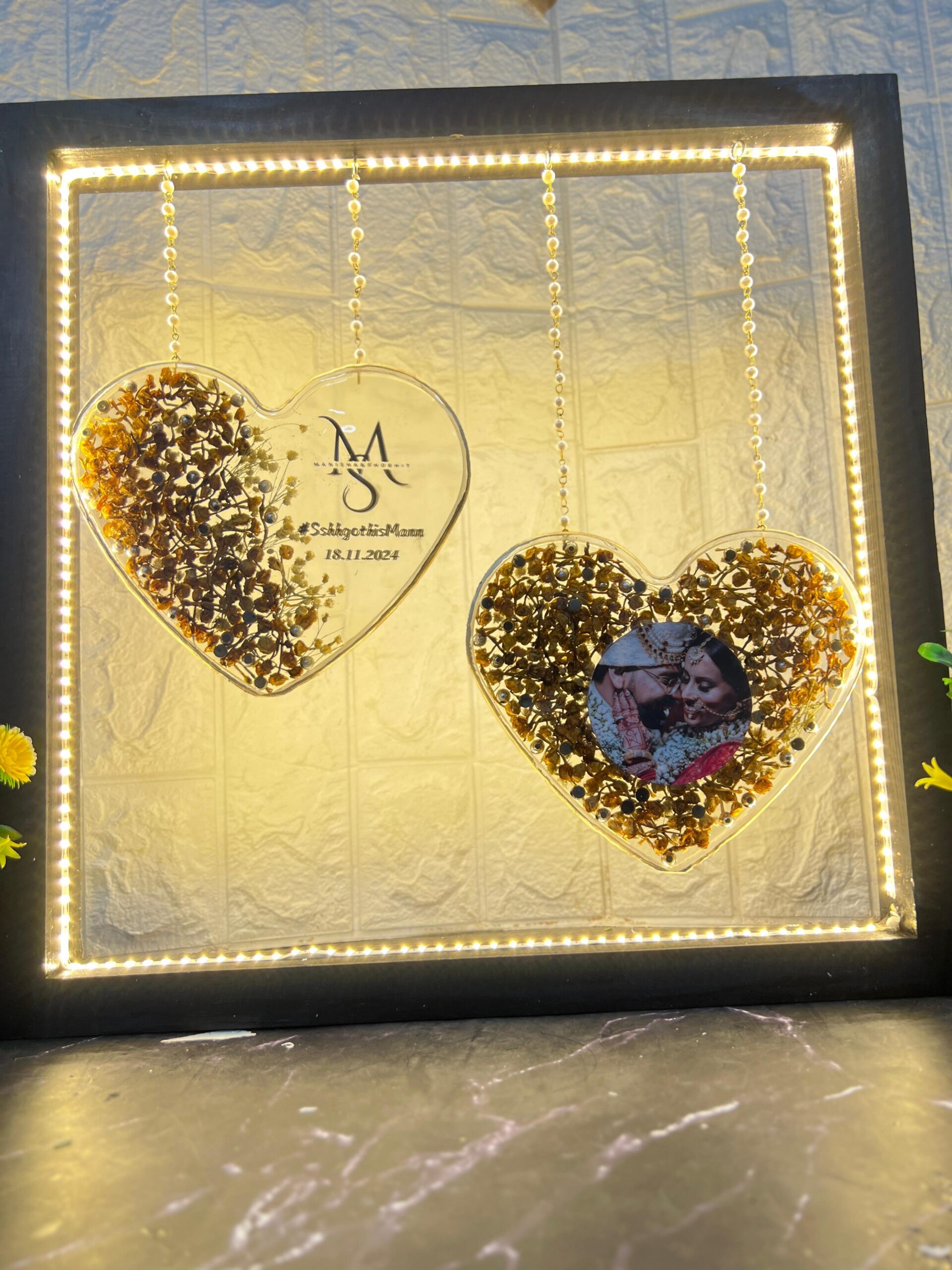 Varmala in resin memory box