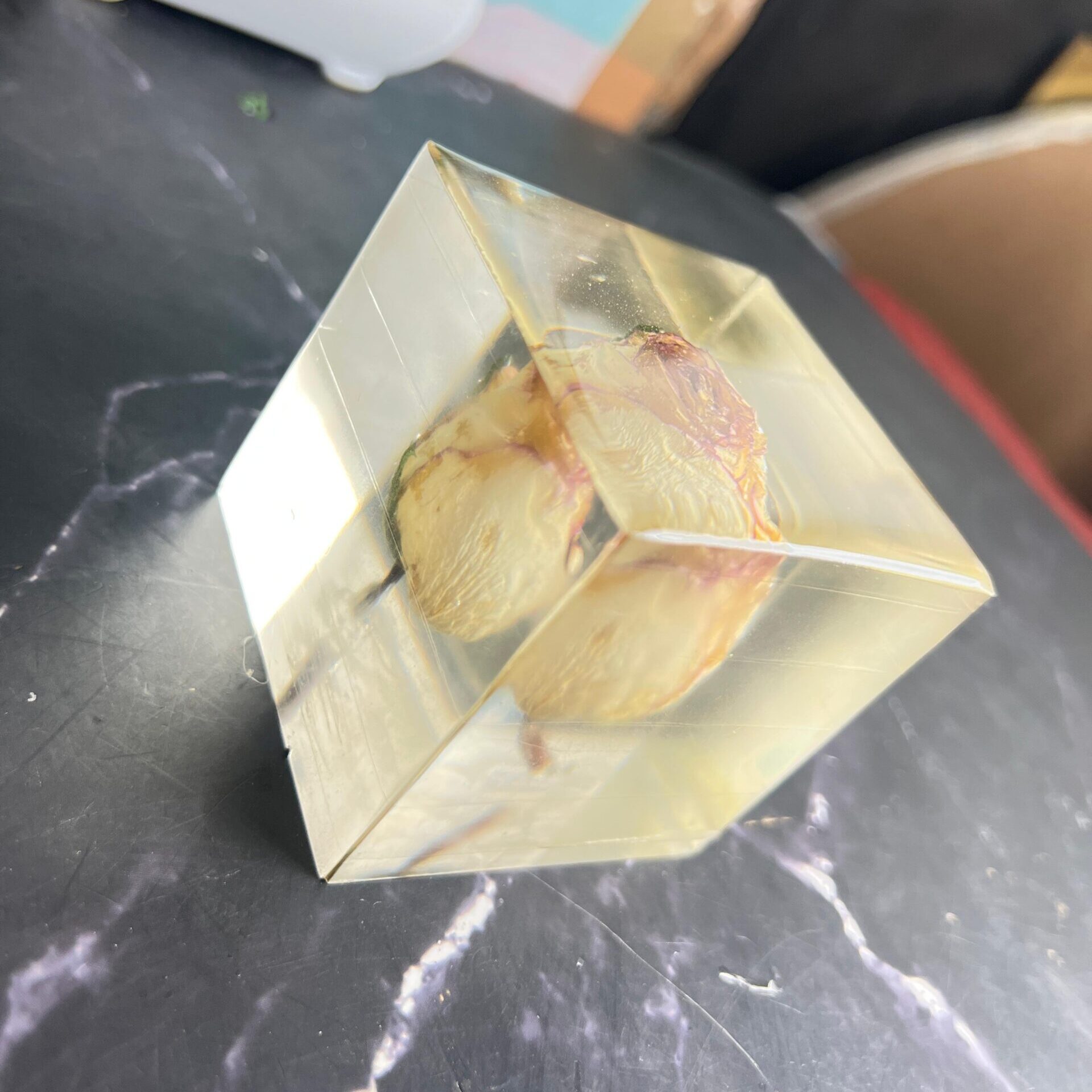 epoxy resin table décor