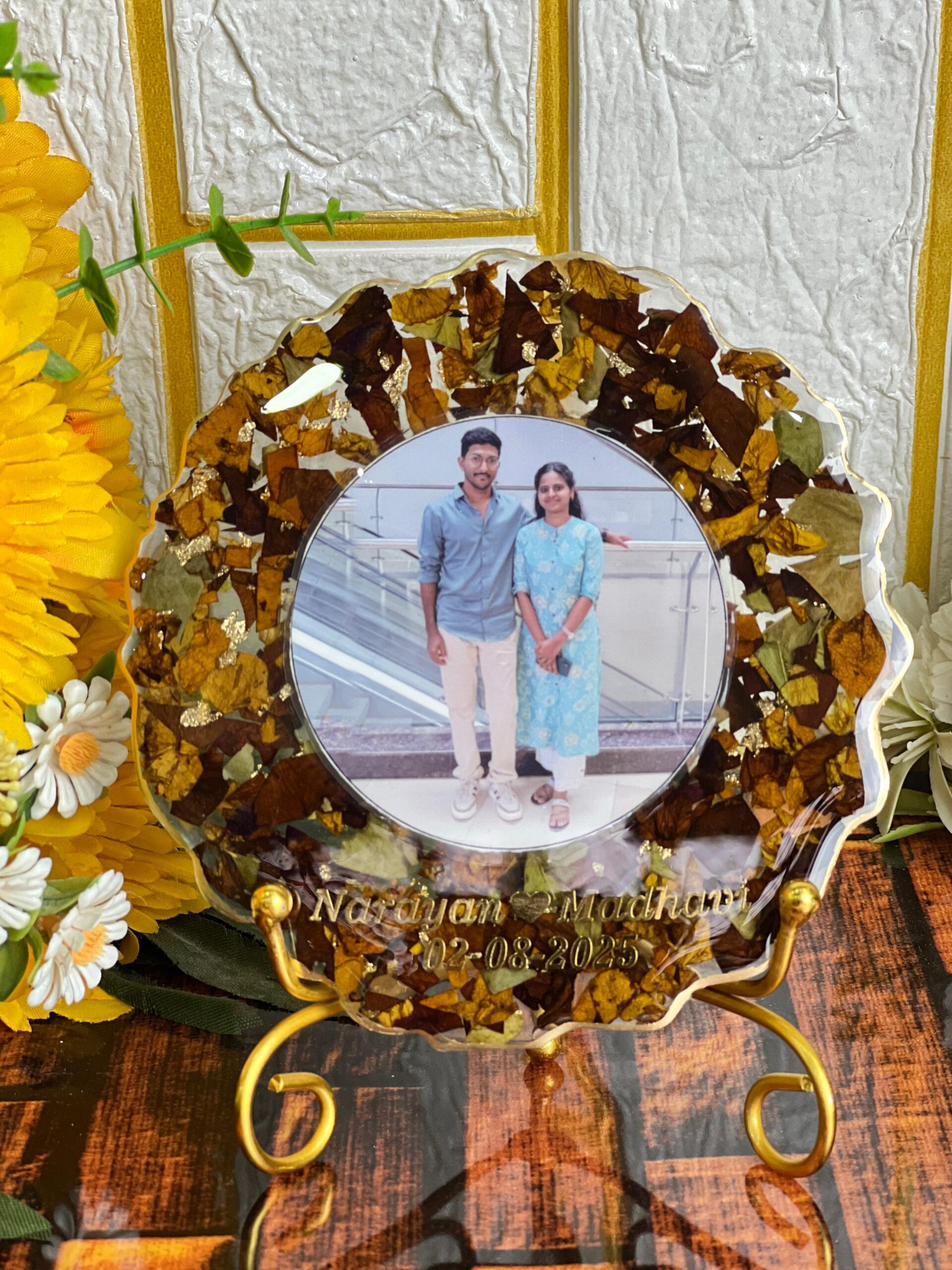 flowers preserved in resin