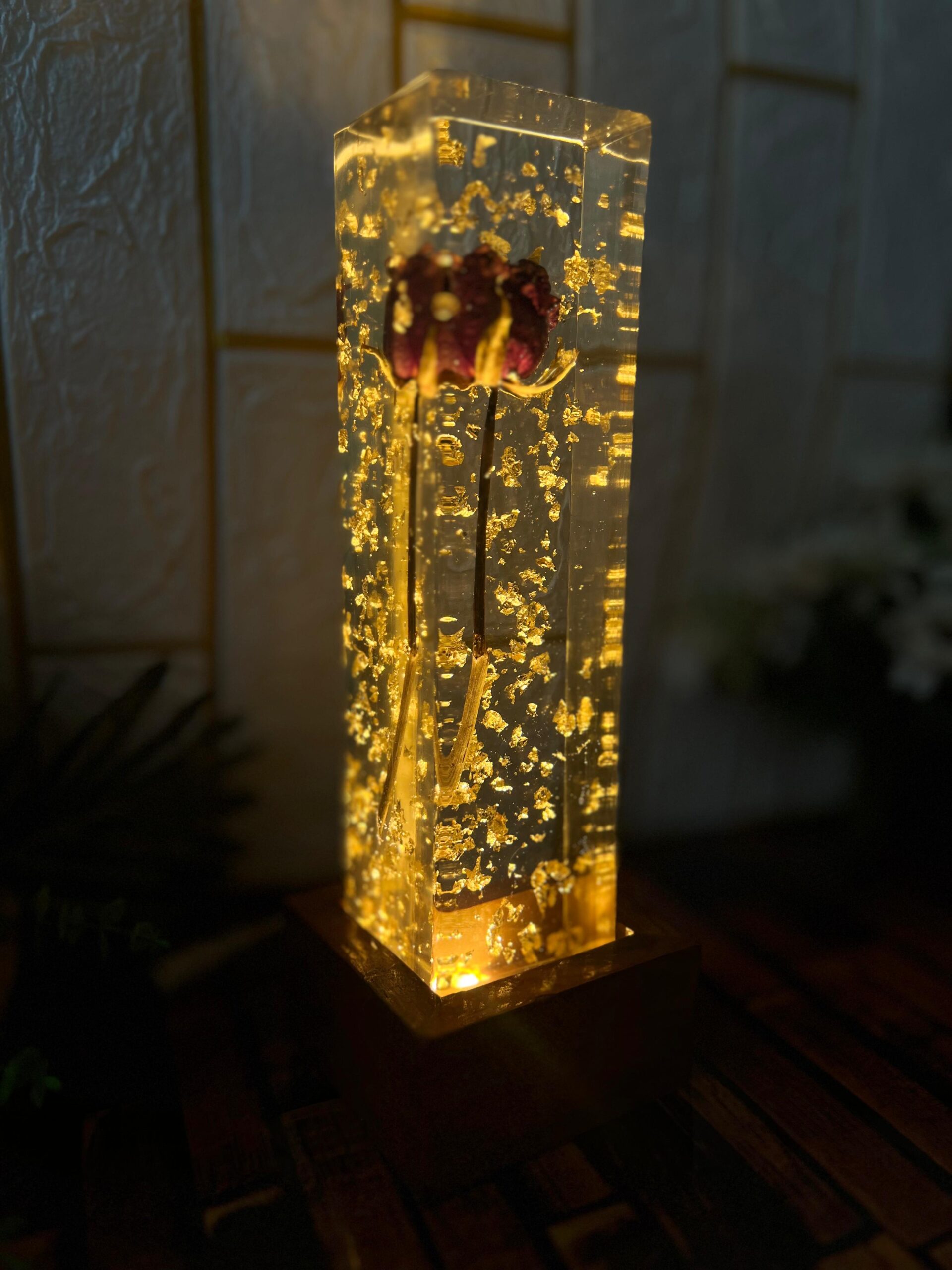 resin preserve flowers