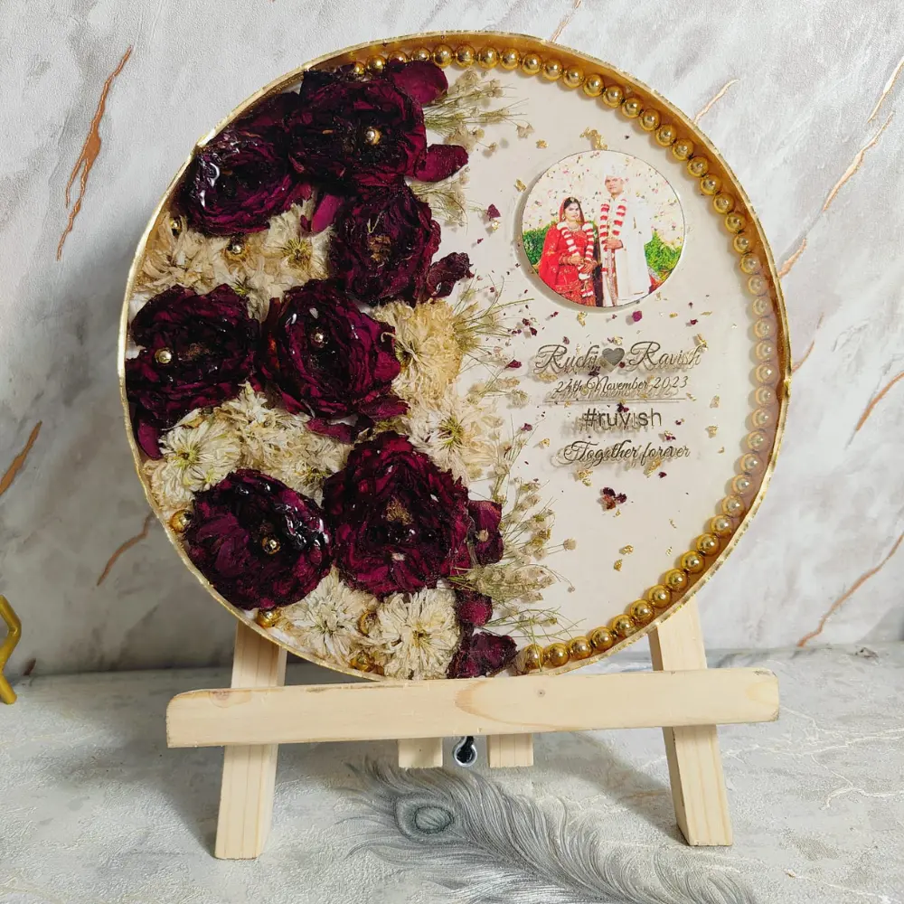 Varmala Flowers Preservation in Resin (10 Inch)