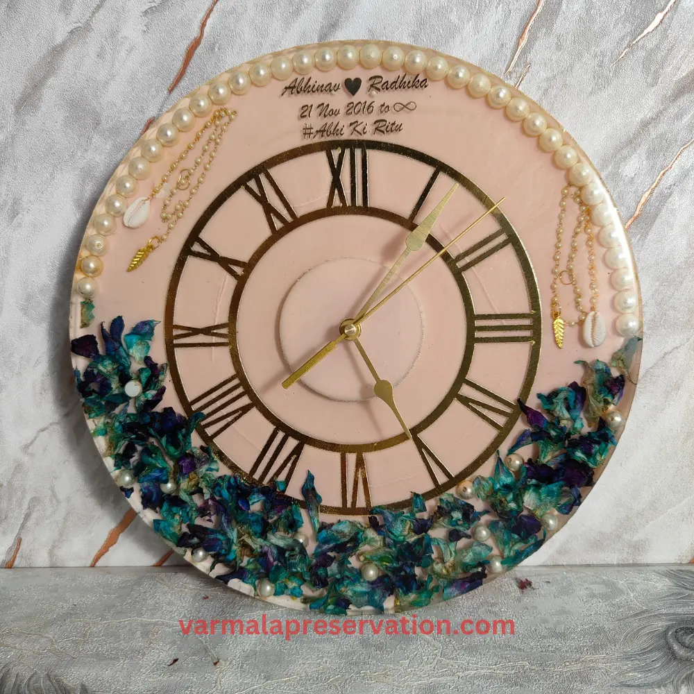 Varmala Preserved Resin Wall Clock (12 Inch)