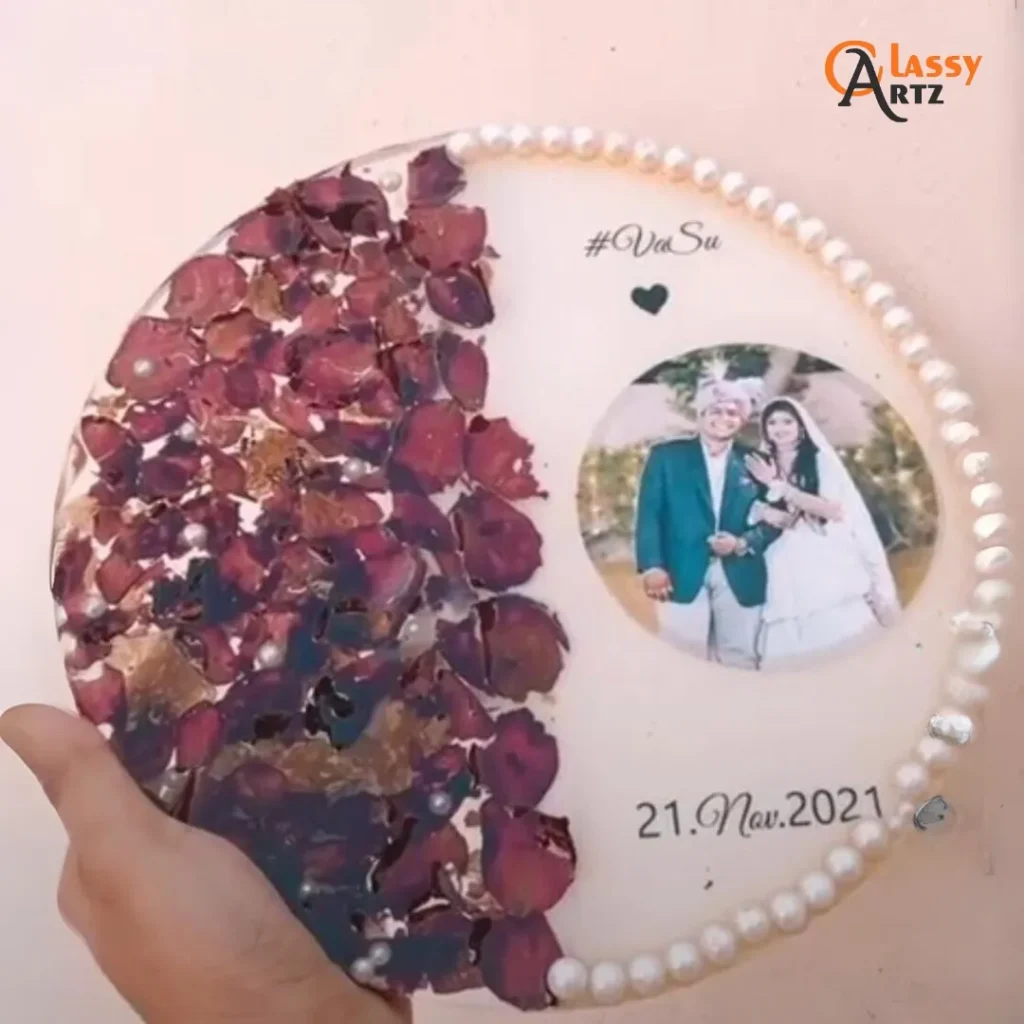 Resin Varmala Preserved Unique Wedding Keepsake