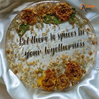 Varmala Flower Preserved Premium Resin Frame