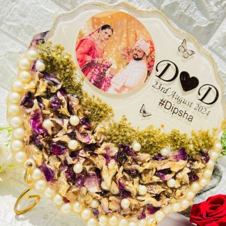 Curve Shaped 10-inch Epoxy Frame | Jaimala Photo Frame