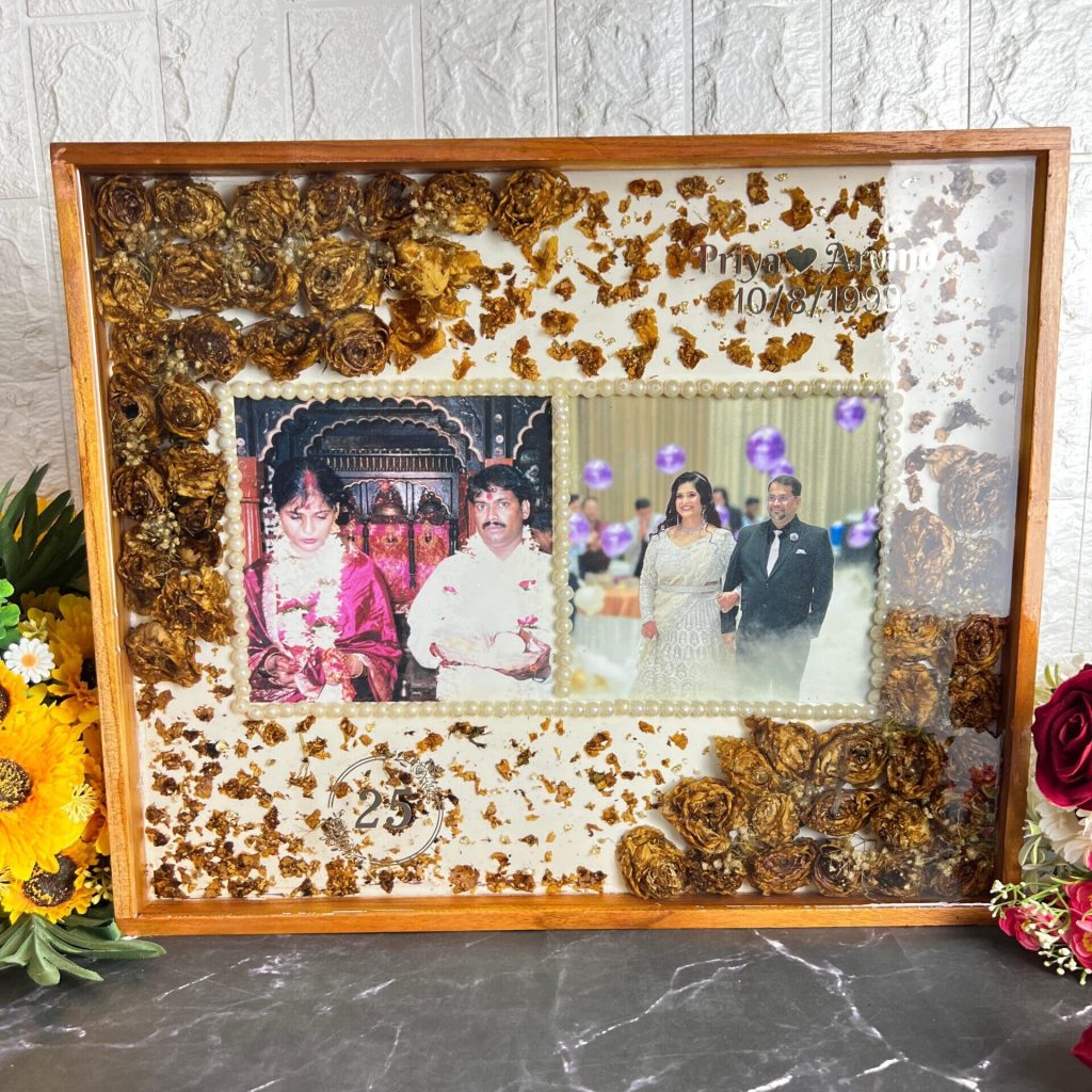 15X18 Inch Wooden Wedding Anniversary Varmala Preservation Frame– Big Varmala Preservation Photo Frame