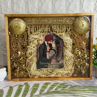 Kaleera & Shehra Preservation in Resin | Wedding Varmala Photo Frame (11by14- Inch)