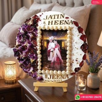 Personalized Resin Couple Photo Frame