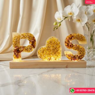 Personalized Resin Letters with LED Light ( 6- Inch)