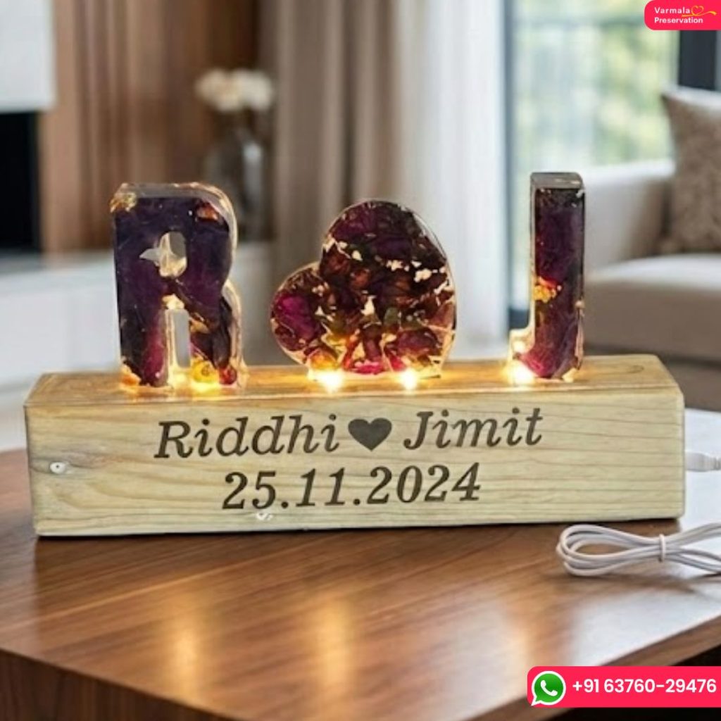Resin Name Initials LED Lamp ( 4- Inches)