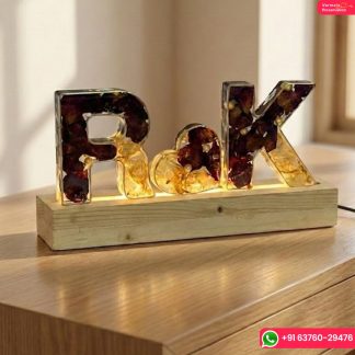 Wedding Memory Keepsake  | Resin LED Lamp