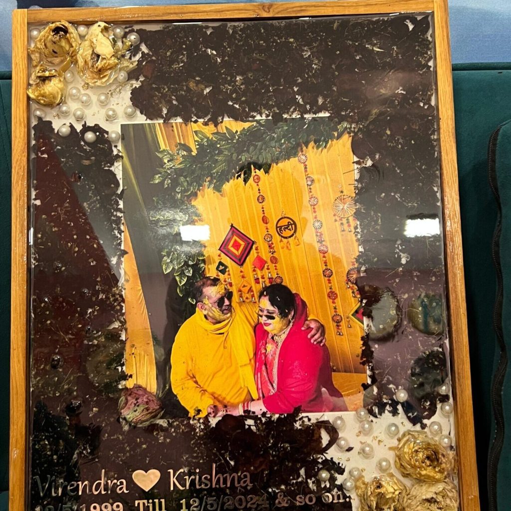 25th Wedding Anniversary Varmala Preservation in Resin