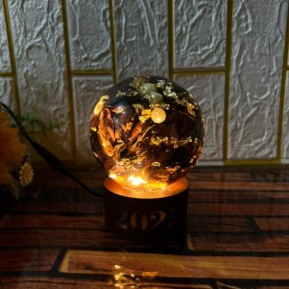 Resin LED Globe | Flower Preservation in Resin