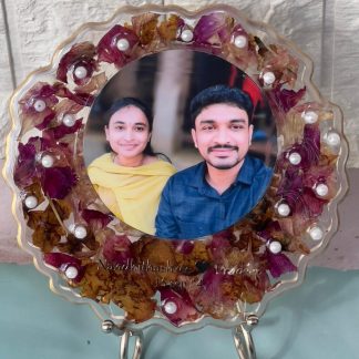 First Meeting Flowers & Photo Preservation in Resin (6 - Inch )