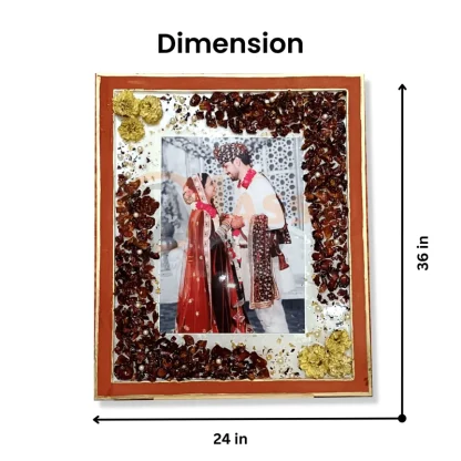 Capture Moments: Personalized Rectangular Varmala Photo Frame