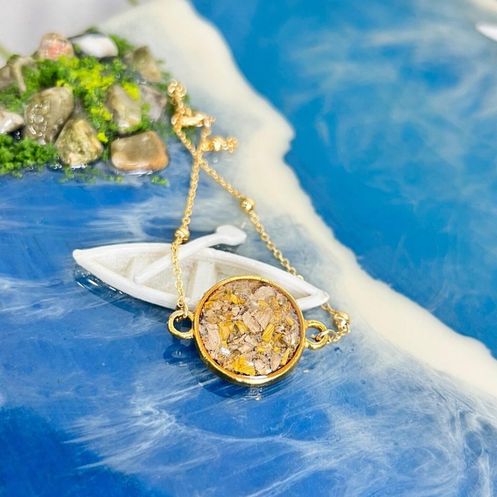 Real Flower Resin Bracelet for Girls