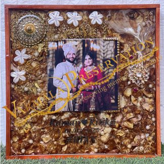 Customized Resin Wedding Varmala Frame (14 by 14 - Inch)