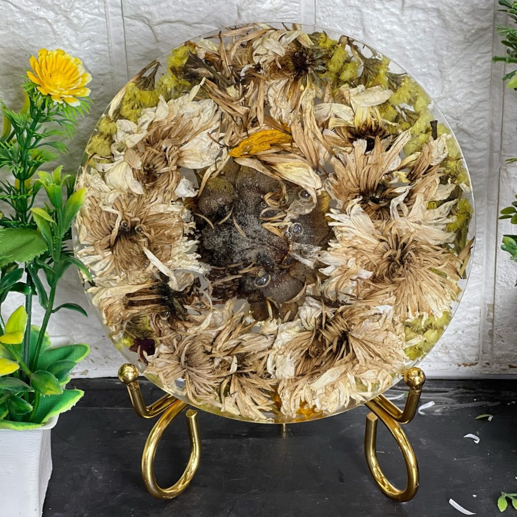Sunflower-Themed Round Resin Deep-Casting Frame