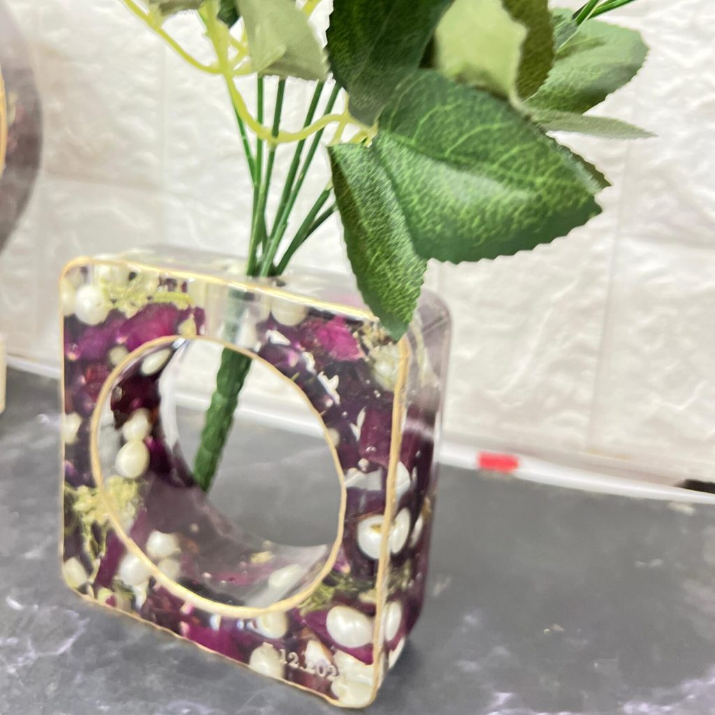 Varmala Flowers Preservation Resin Planter