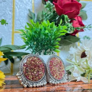 Epoxy Resin Jewelry Set – Earrings & Heart Keychain