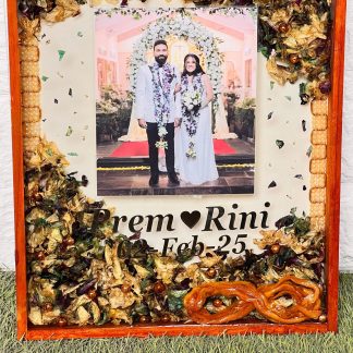 Handmade Rectangular Resin Wedding Frame (15 by 18 - Inch)