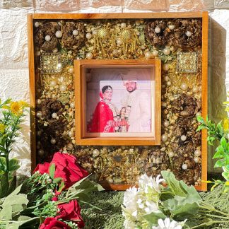 Wooden Square Resin Photo Frame with Wedding (12 by 12 ) inch
