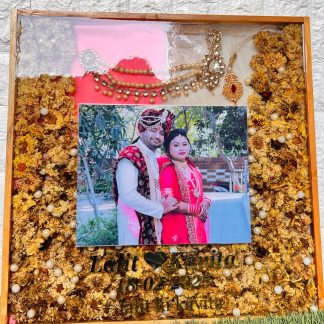 Customized Wedding Memory Preservation Resin Frame -(18 ) Inch