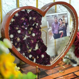 10 Inch Heart Shape LED Varmala Memory Frame