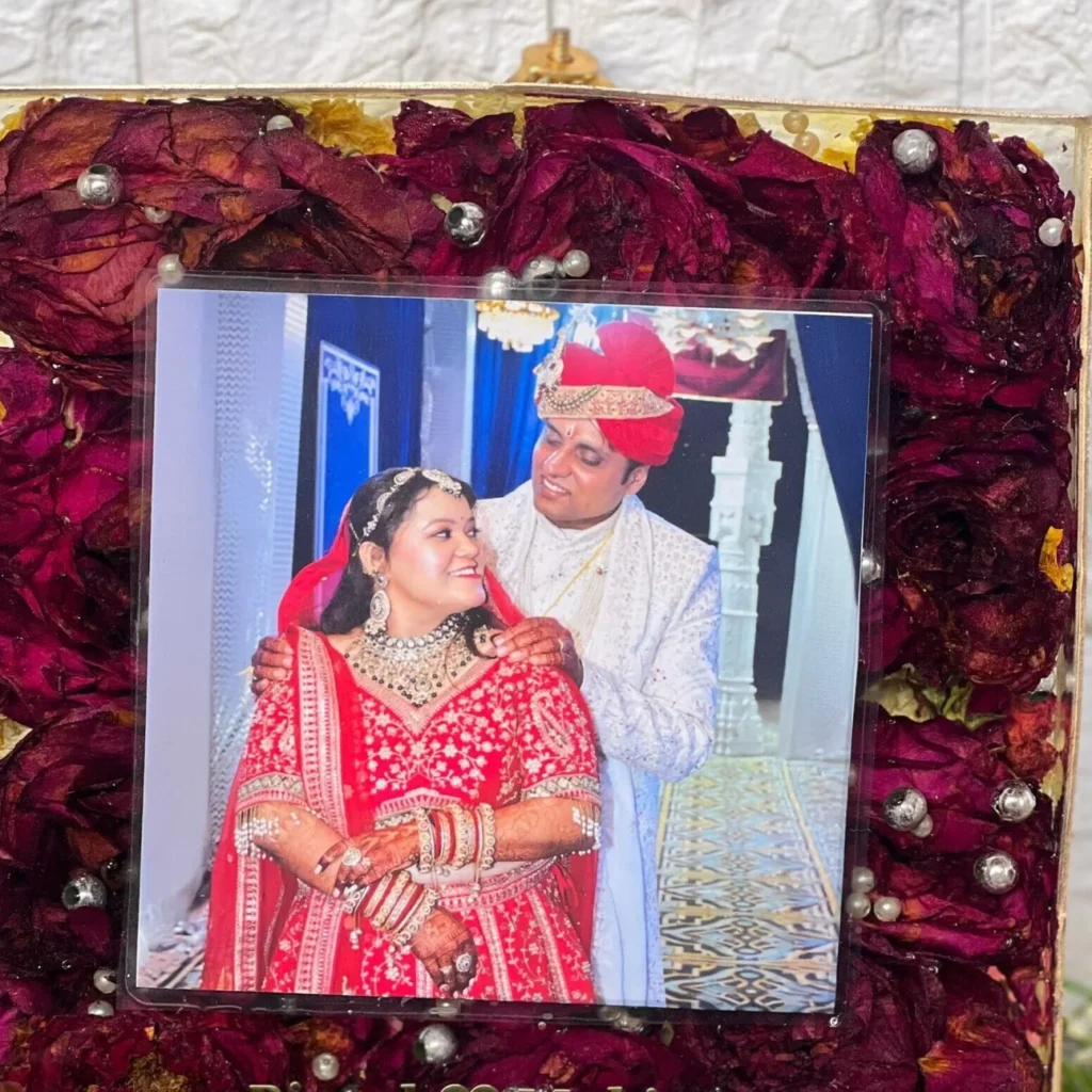 Wedding Mala Preservation | Epoxy Resin Photo Frame