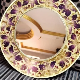 Resin Mirror Frame with Preserved Wedding Memories