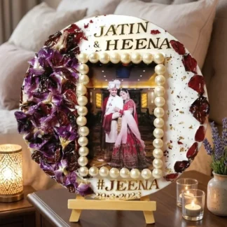 Personalized Resin Couple Photo Frame