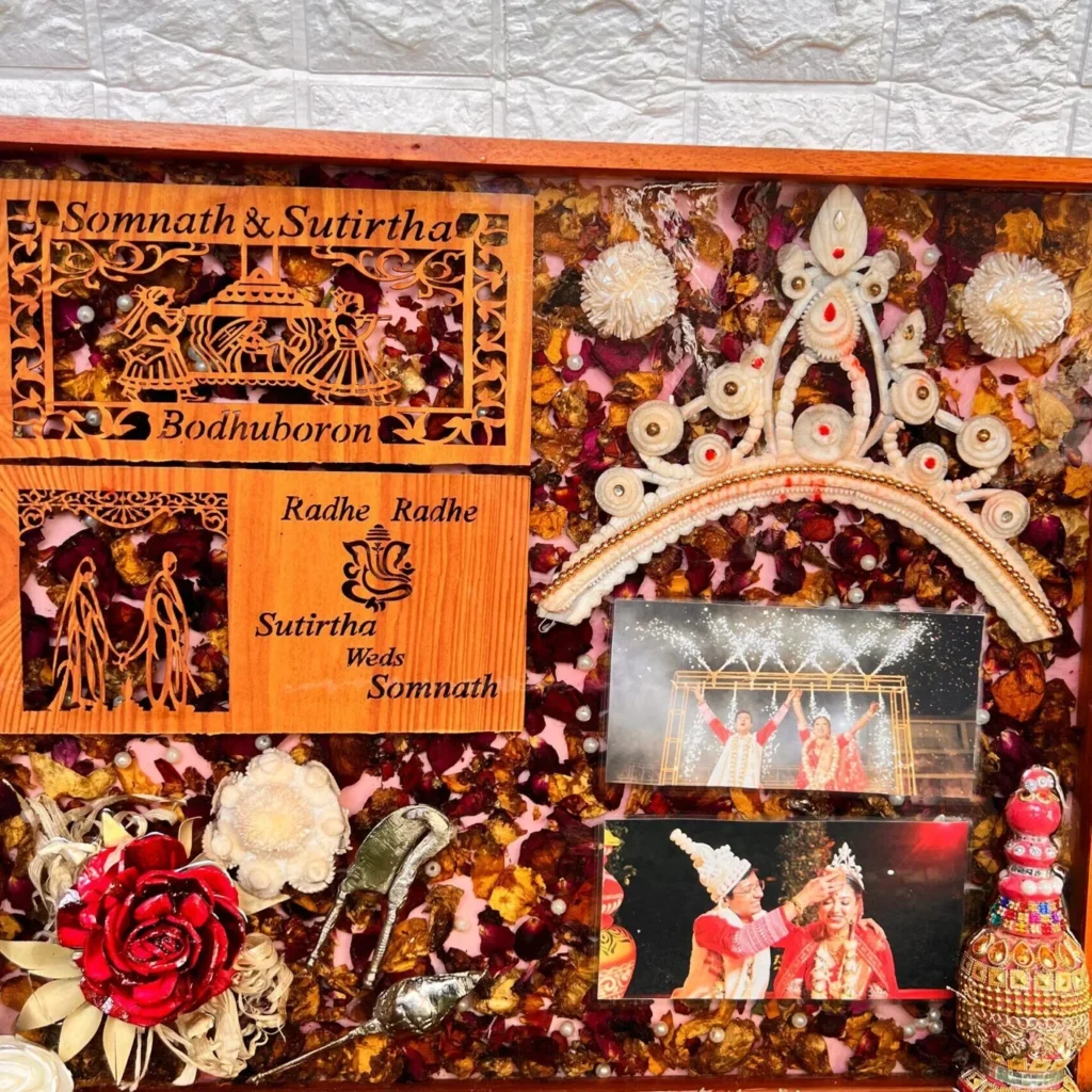 Personalised Full Varmala Preservation Resin Frame (15 by 18- Inch)