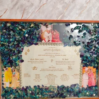 Wedding Card & Garland Preservation in Rectangle Resin Frame (15×18 Inch)