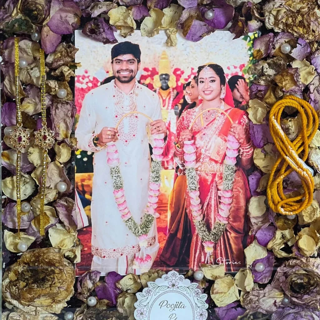 Wedding Memory Preserved Resin Frame ( 11 by 14 ) Inch