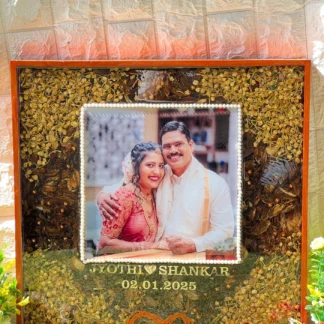 Jaimala Photo Frame | Varmala Resin Frame (18 by 18 ) Inch
